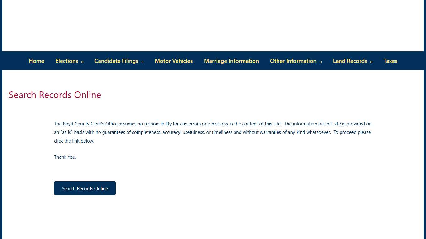 Search Records Online – Boyd County Clerk